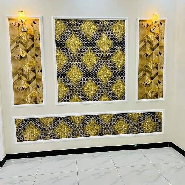 False Ceiling Window Blind wallpaper Wooden floor Glass pvc wall sheet 19