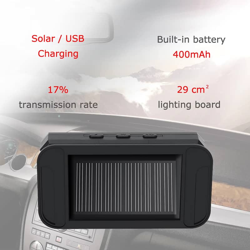 Tire Pressure Monitoring System, Solar charge, 4 External Sensors 4