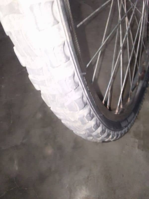 new tyre and tube installed condition 98 present good 6