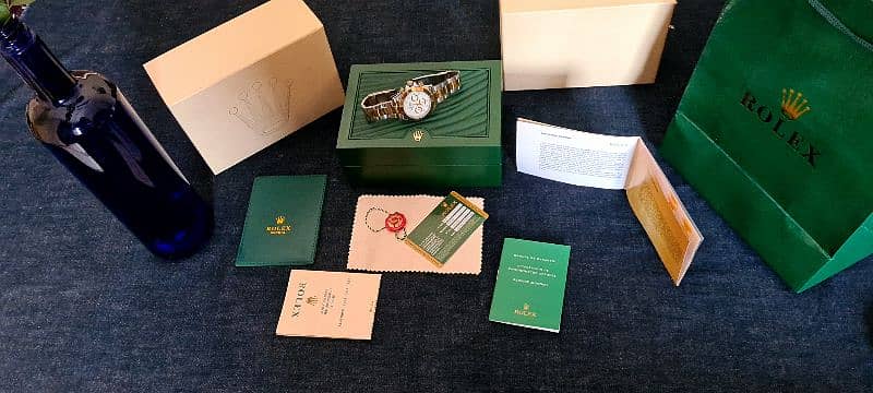 Rolex oyster Automatic Gents wrist watch Box packed . Rolex two tone 14