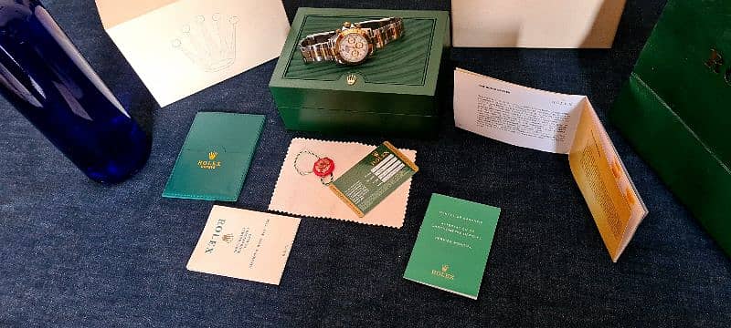 Rolex oyster Automatic Gents wrist watch Box packed . Rolex two tone 15