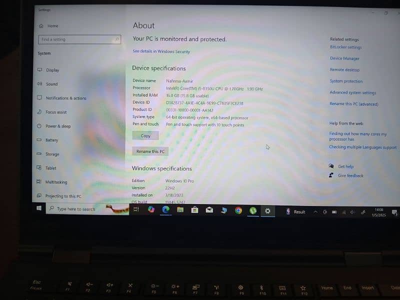 Lenovo X1 Yoga Cori 5, Ram 16 GB, 2 TB SSD 2