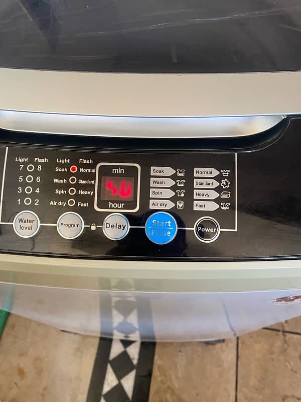 super asia fully automatic with dryer 8.5 kg load (lush condition) 0