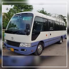 Coaster | Hi-Ace , Grand Cabin, Brv on rent | Rent a Car Islamabad