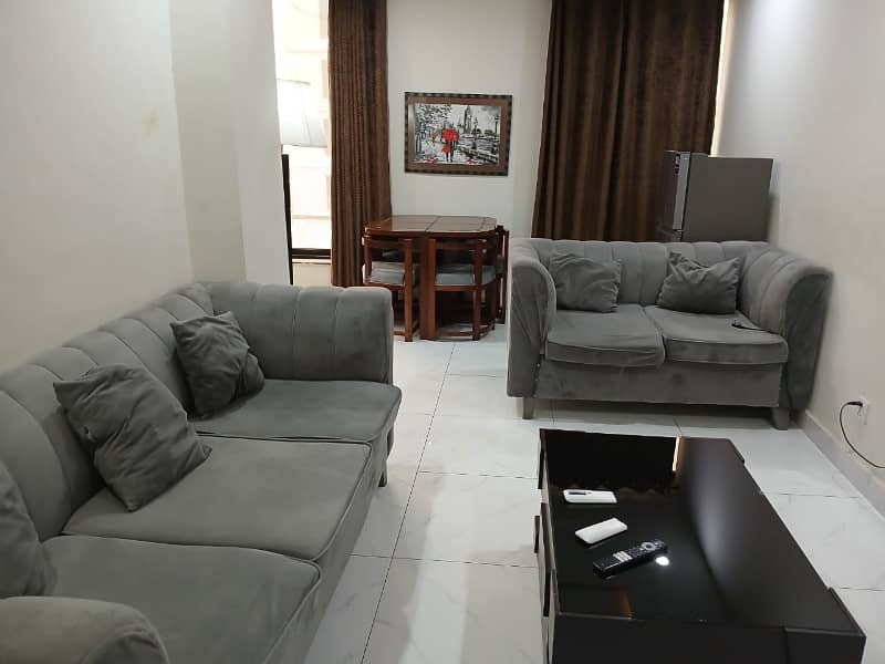 ONE BED FURNISHES APARTMENT SECTOR E BAHRIA TOWN 9