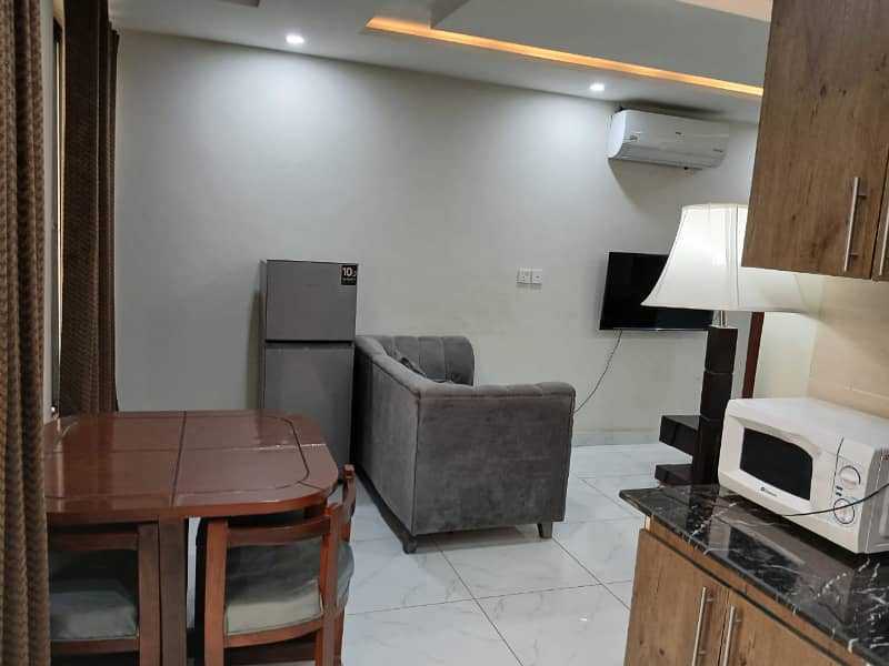 ONE BED FURNISHES APARTMENT SECTOR E BAHRIA TOWN 12