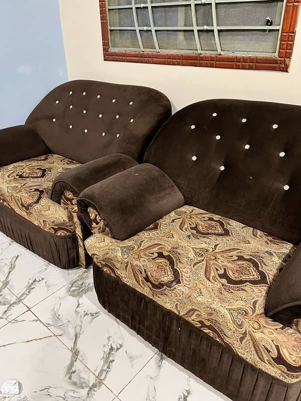 sofa set for sell lush condition 5