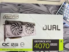 ASUS RTX 4070 SUPER White OC Edition 12GB GDDR6X.