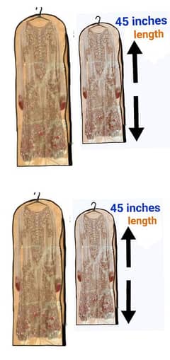 54 Inches dress cover dust proof garment bags suit case cover