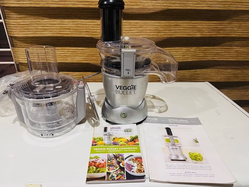 Veggie Bullet Electric Spiralizer & Food Processor, Silver 3