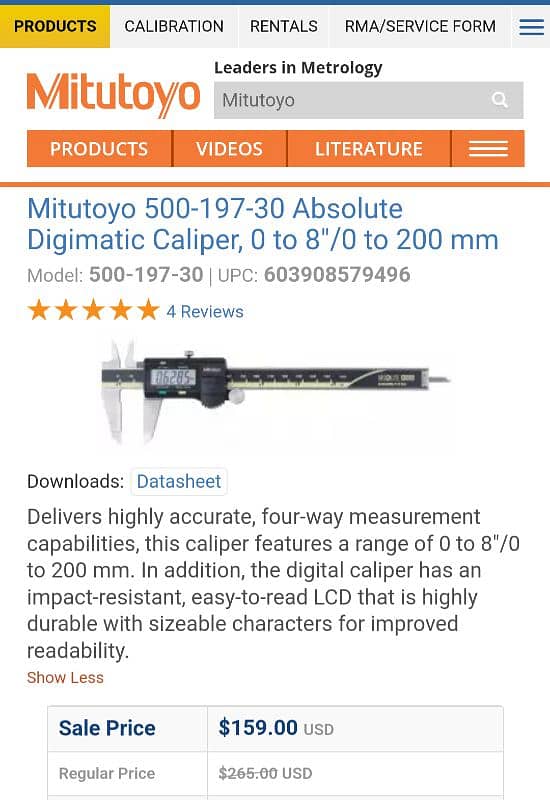 Digimatic vernier caliper 2