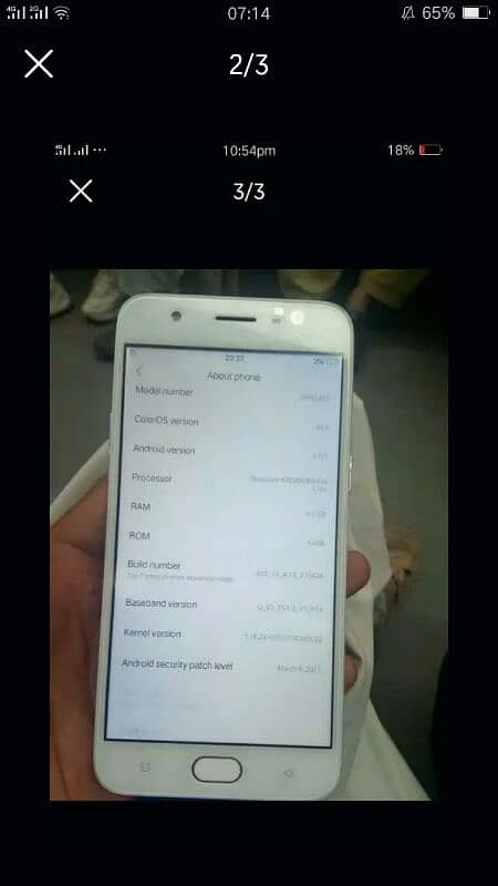 oppo A57 4gb 64gb official pta approved for 1