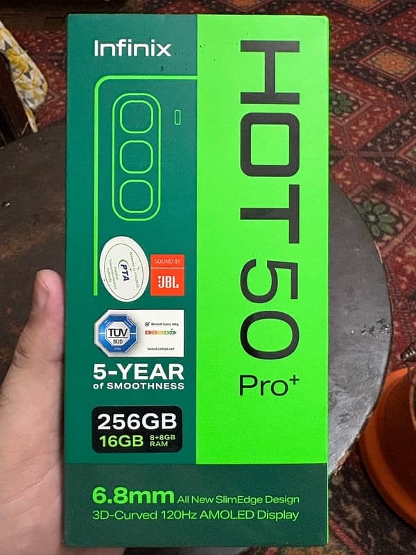 Infinix Hot 50 Pro Plus 9.5/10Condition Complete Box 10