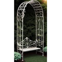 Antique Iron Arbor Bench | Garden Chairs | Fancy metal outdoor bench