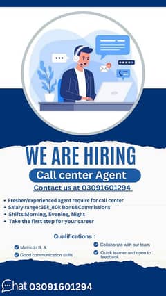 Call center job in lahore