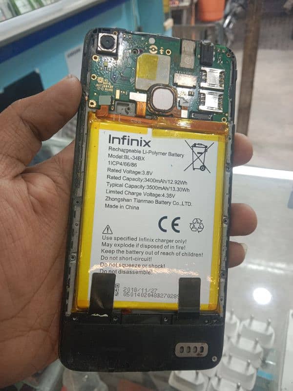 infinix smart 4 Men Bord & battery All okay 1