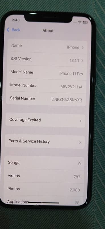 I phone 11 Pro NON PTA. 4