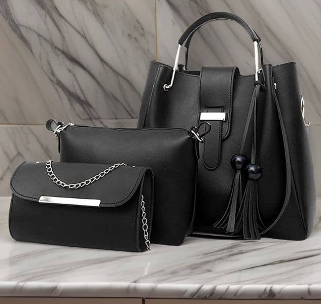 New Luxury Laddies Handbags With Long shoulder, Handbags set 3 piece 2