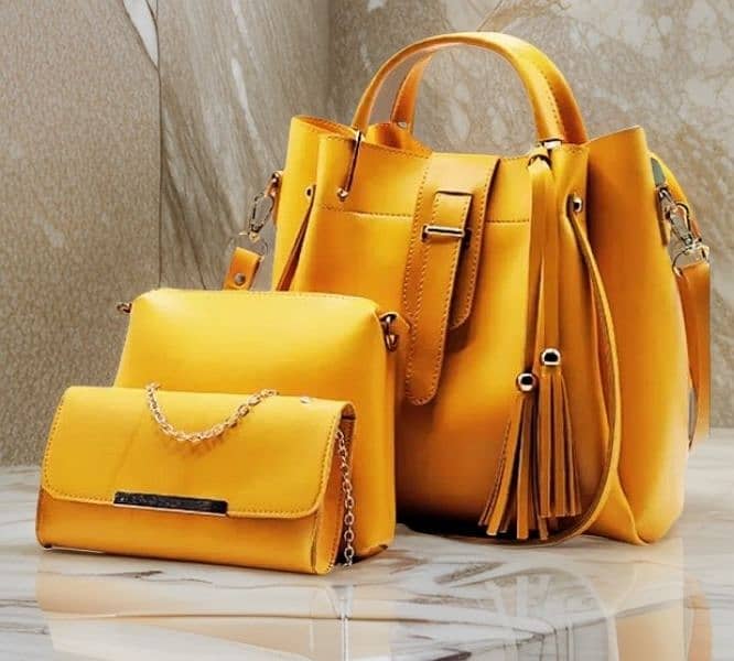 New Luxury Laddies Handbags With Long shoulder, Handbags set 3 piece 3