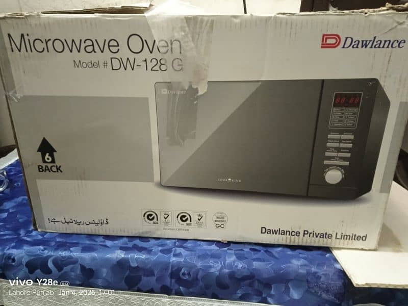 Dawlance microwave oven brand new condition 0