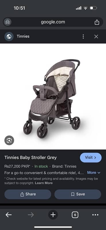 Tinnies brand stroller just like new 0