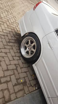 Civic deep dish 17inches rims tyres like brand new