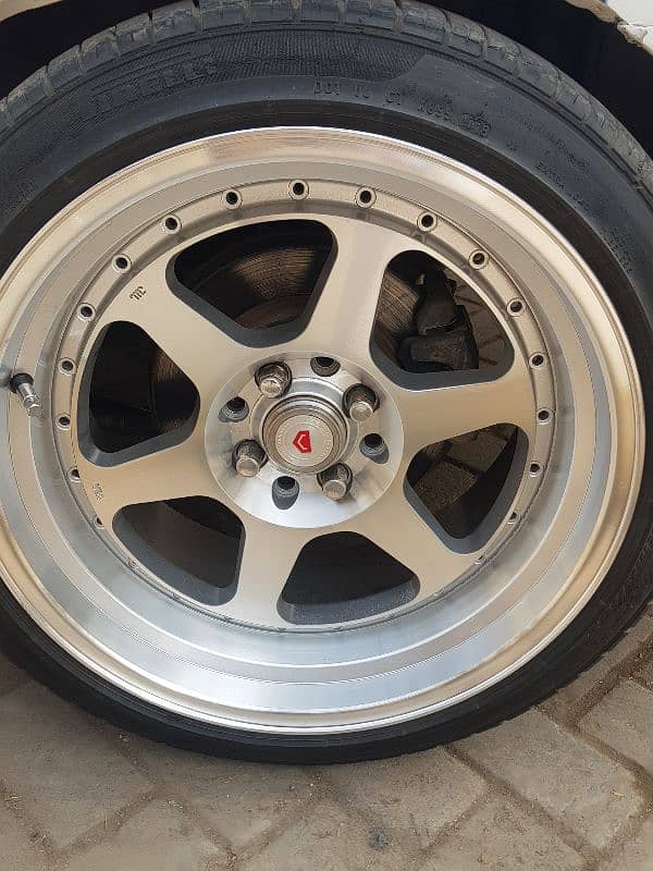 Civic deep dish 17inches rims tyres like brand new 2