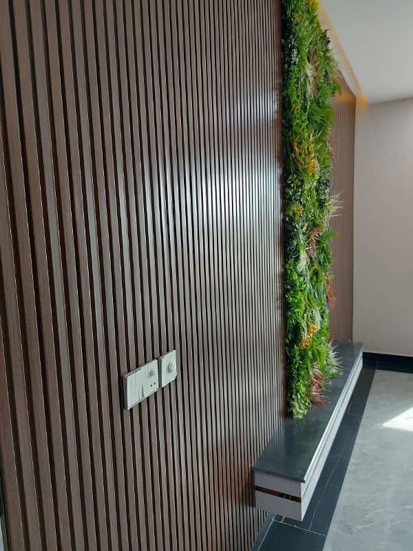 Pvc wall panels Sheets fluted Ceiling Wallpaper Glass Paper Curtain 2