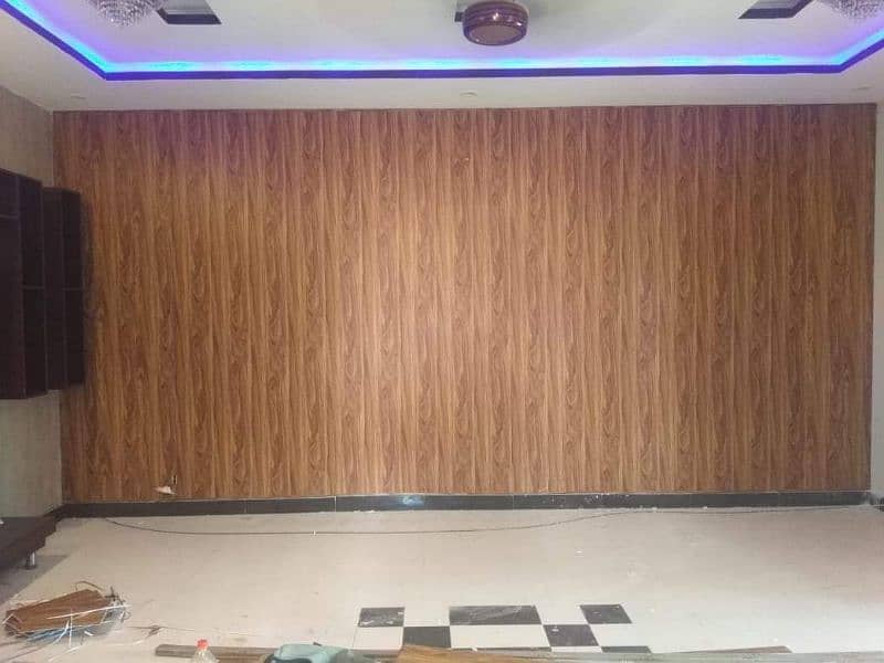 Pvc wall panels Sheets fluted Ceiling Wallpaper Glass Paper Curtain 7