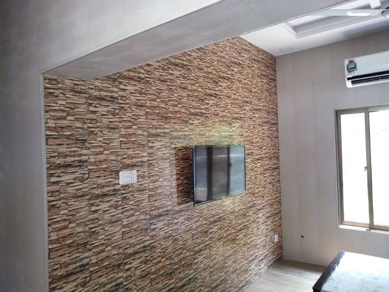 Pvc wall panels Sheets fluted Ceiling Wallpaper Glass Paper Curtain 12