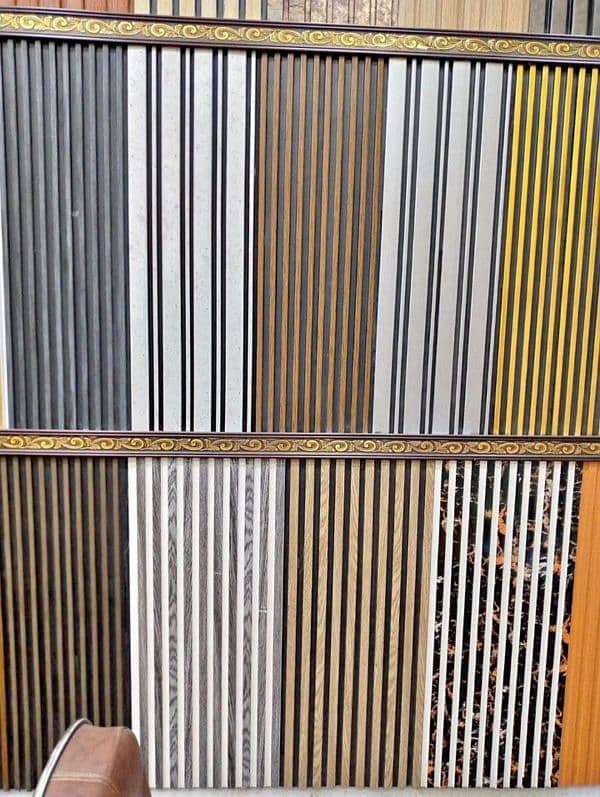 Pvc wall panels Sheets fluted Ceiling Wallpaper Glass Paper Curtain 15