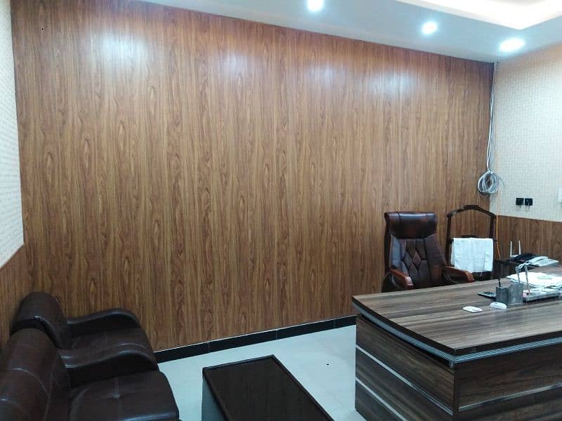 Pvc wall panels Sheets fluted Ceiling Wallpaper Glass Paper Curtain 17