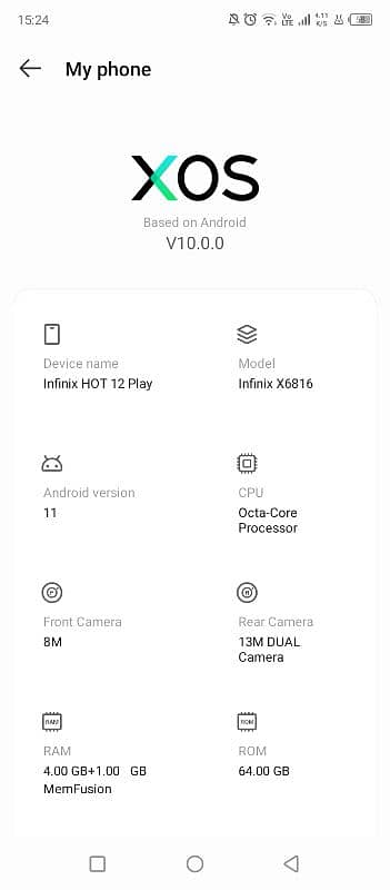 infinix hot12 play price17000 0