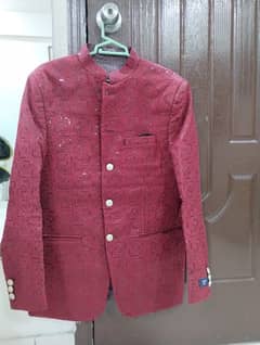 Prince Coat Medium Size Red Color For Wedding