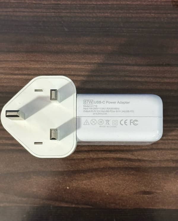 87W USB-C Power Adapter for MacBook Pro Models 1