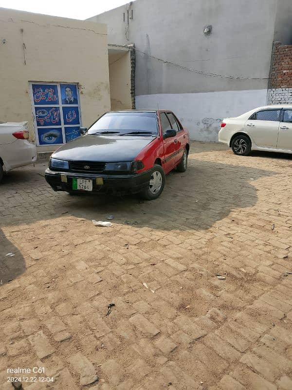 Hyundai Excel 1993 Lahore number 7