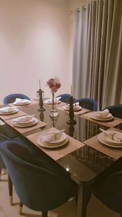 Dining table with 8 chairs