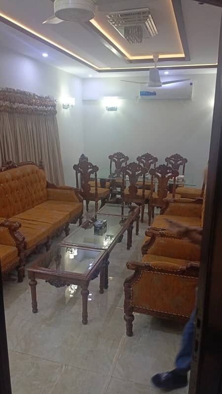 13 marla lower Portion full furnished for rent bahria town Lahore 8