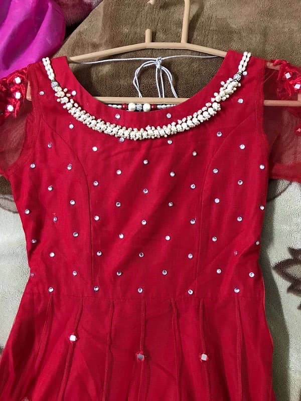 red party wear dres formal 2