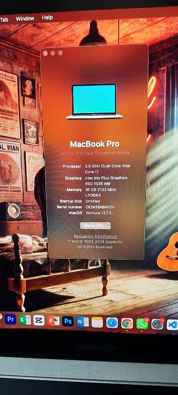 Macbook Pro 2017 13 inch Core i7 1