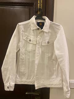 White denim Jacket Size: Medium