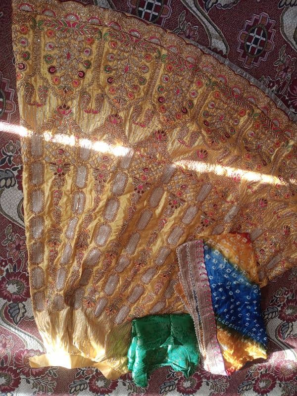 yellow Mayon lenga koti with dupatta 1