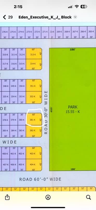 Eden Executive 10 Marly Corner Plot For Sale Park fc  (Block K) 0