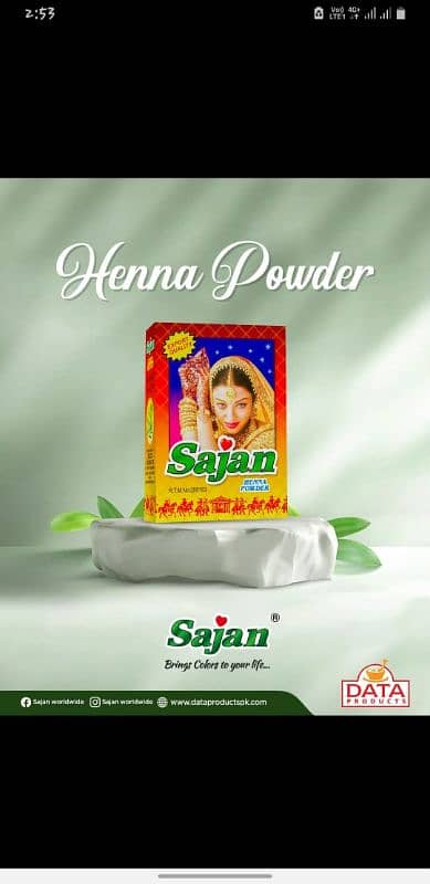 Sajan henna mehndi powder 4