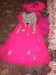 kaftaan frocks. full dress. colour pink.