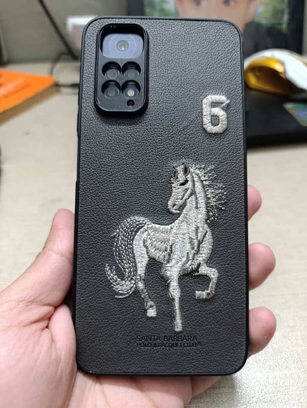 Redmi Note 11 with box, charger, back cover and protector 1