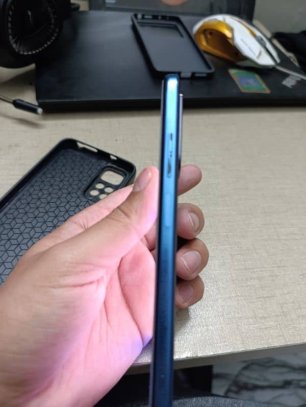 Redmi Note 11 with box, charger, back cover and protector 5