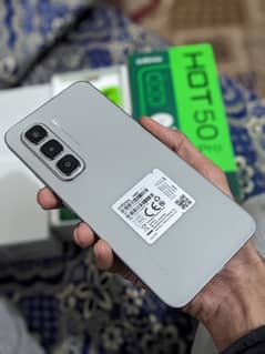 Infinix Hot 50 Pro Grey titinum 11 months warranty with Box Charger