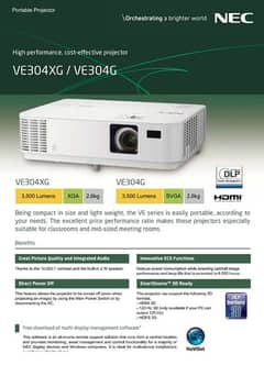 NEC NP-VE304XG DLP PROJECTOR