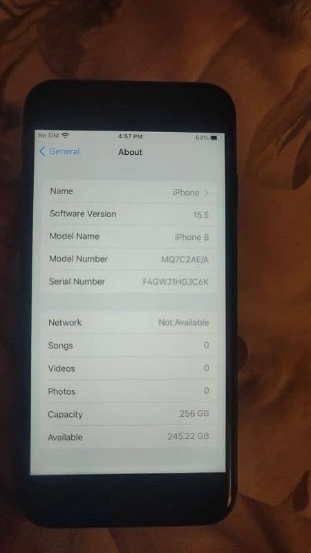 Iphone 8 256GB Non PTA 0